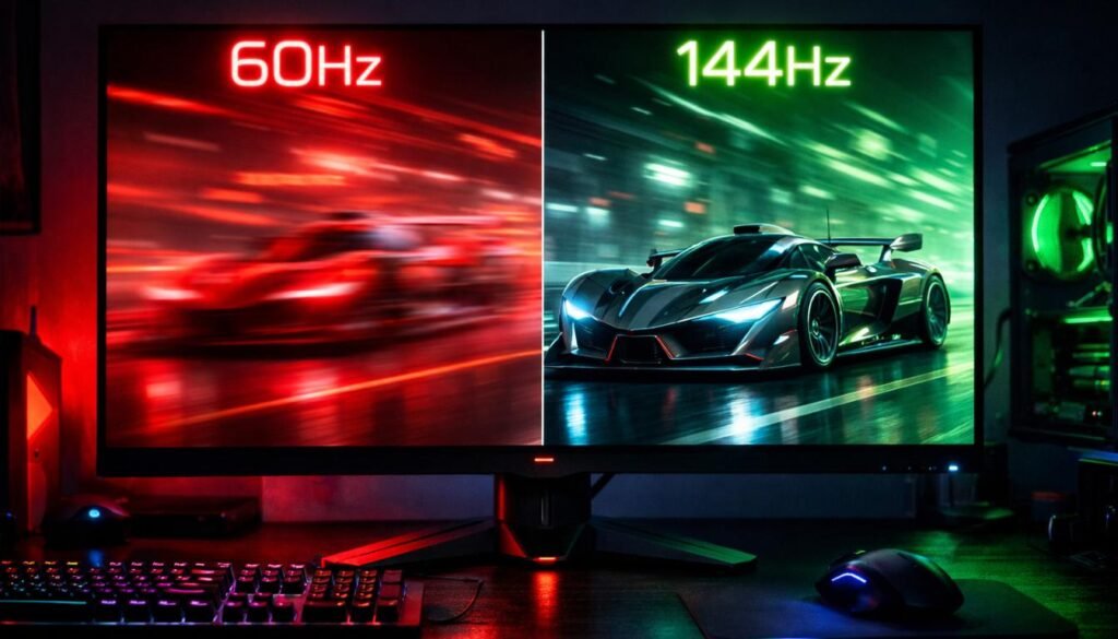 144hz vs 60hz test